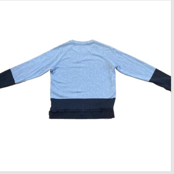 Hugo Boss Women's Sweater - Gray Two Tone Sweatshirt Preppy Casual Slim Fit sz L - Picture 4 of 7